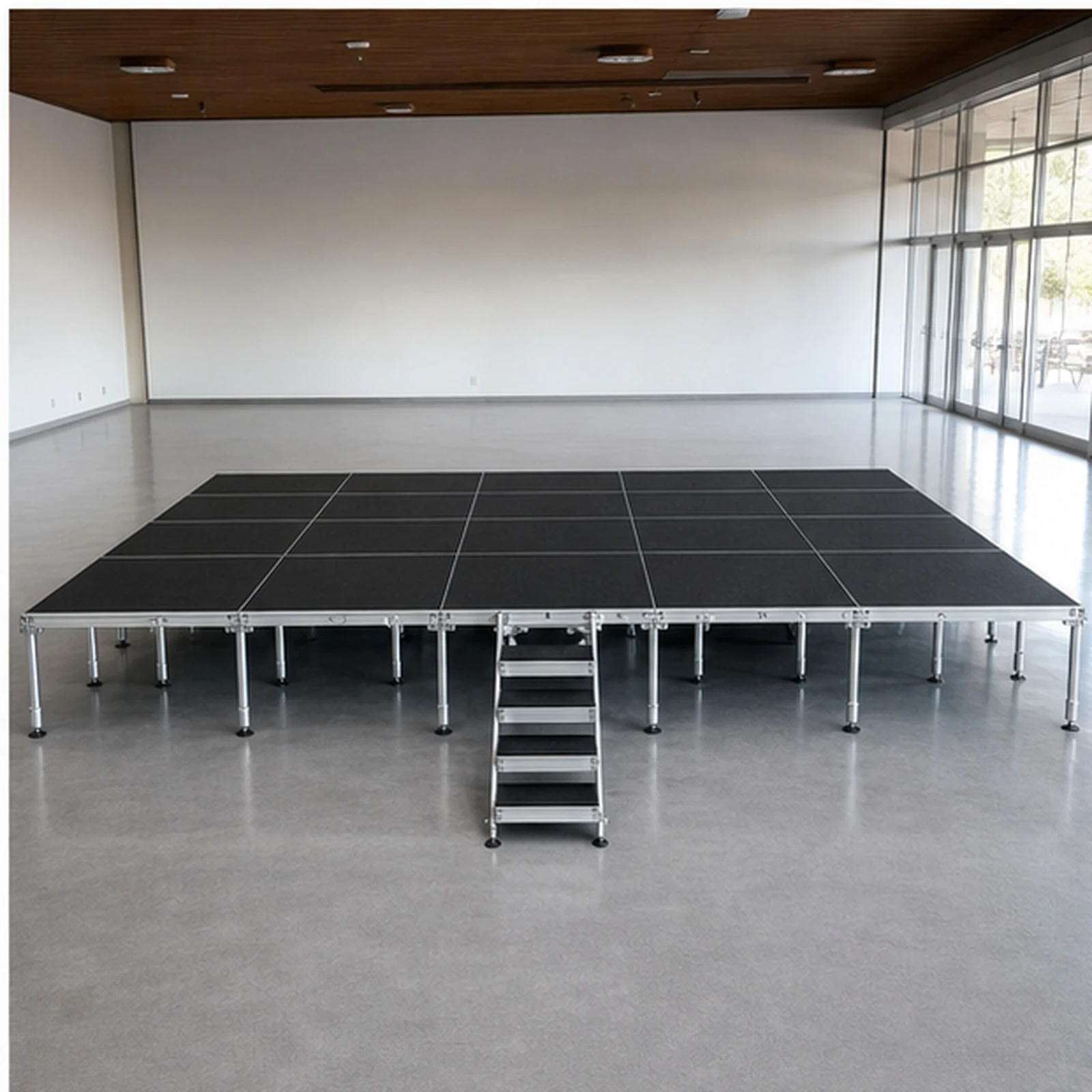 Vista 14 de Set Escenario 10x5 Metros con Escalera Optux