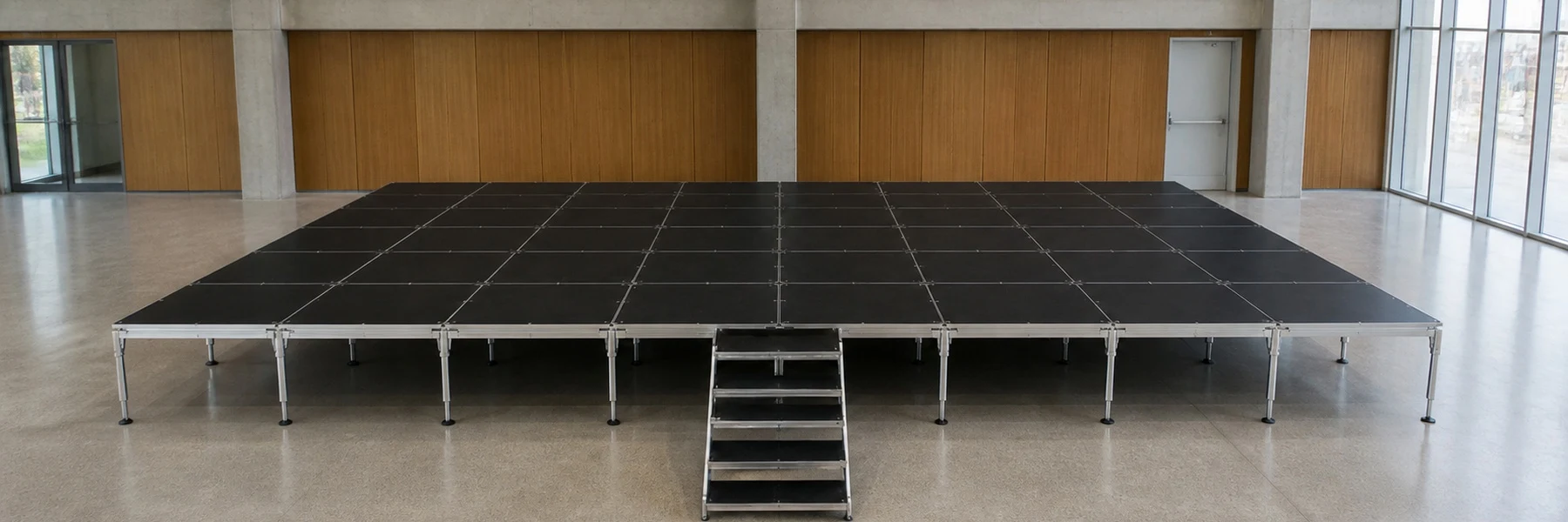 Set Escenario 12x6 Metros con Escalera Optux